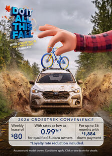 ODA Crosstrek September Offer